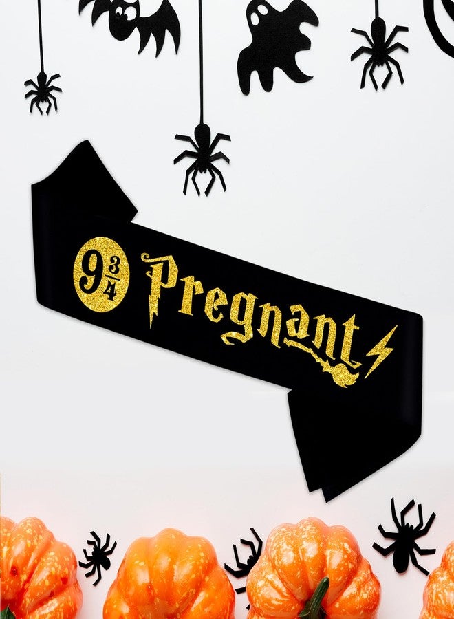 PYQWA 9 3/4 Pregnant Sash - Witch or Wizard Gender Reveal Mommy to Be Sash - Magical HP Welcome Baby Muggle Party Decorations - Image 3